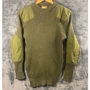 VTG Brigade Quartermasters "Woolly Pully" military-style sweater olive green 42